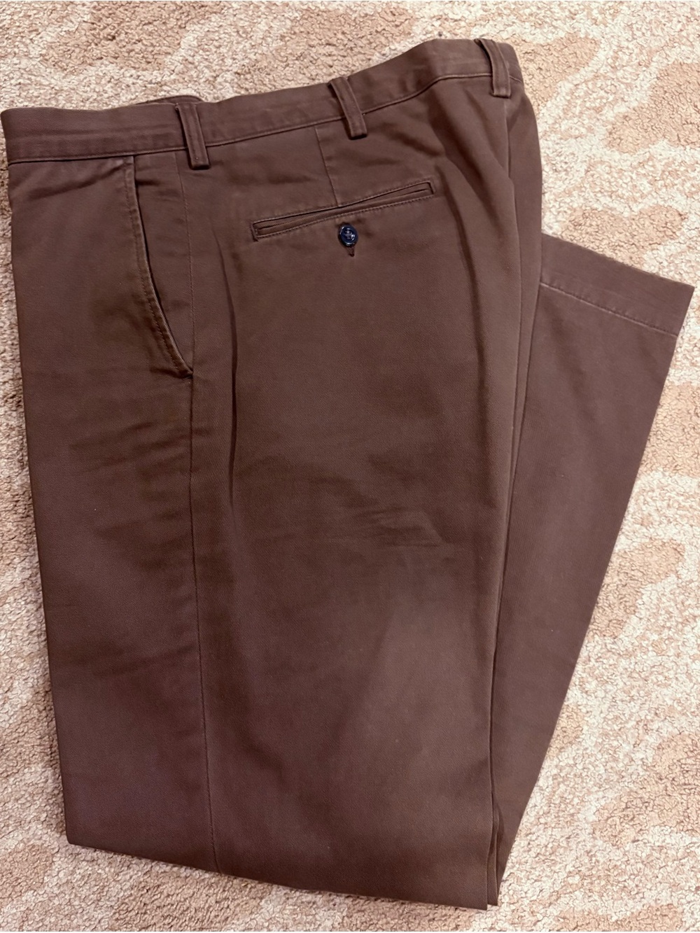 Men's Brown Classic Chino Pants